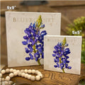 Bluebonnet of Texas Flower Gallery Wrapped Canvas Wall Art - 5" to 48" Sizes | Farmhouse World