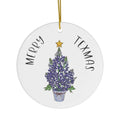 Bluebonnet Tree Ornament Merry Texmas | Farmhouse World