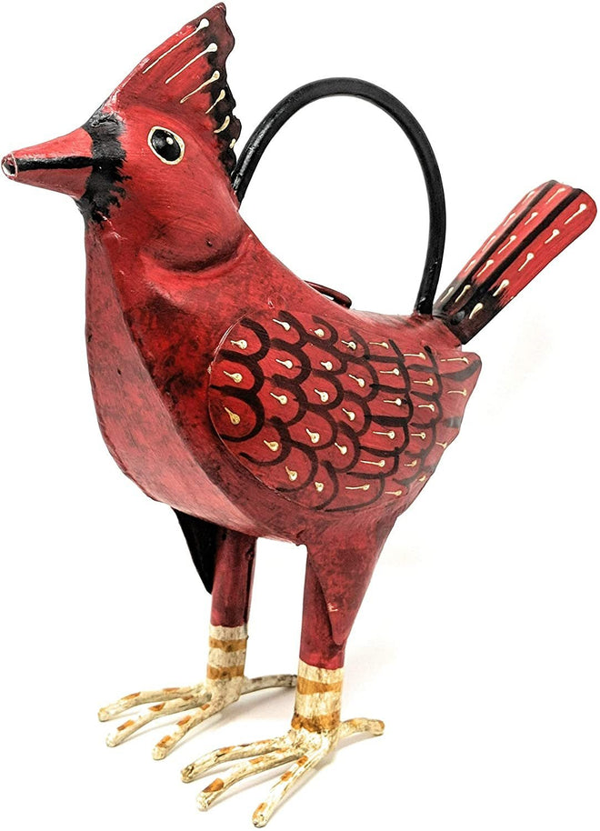 Cardinal Watering Can for Indoor or Outdoor Use - Great for Red Bird Decor | Farmhouse World