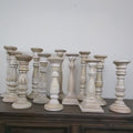 Pillar Candle Holders Set of 3, Wood Candle Holders, Candle Holder Decor, Decorative Candle Holder, Farmhouse Candle Holders Home Decor Gift