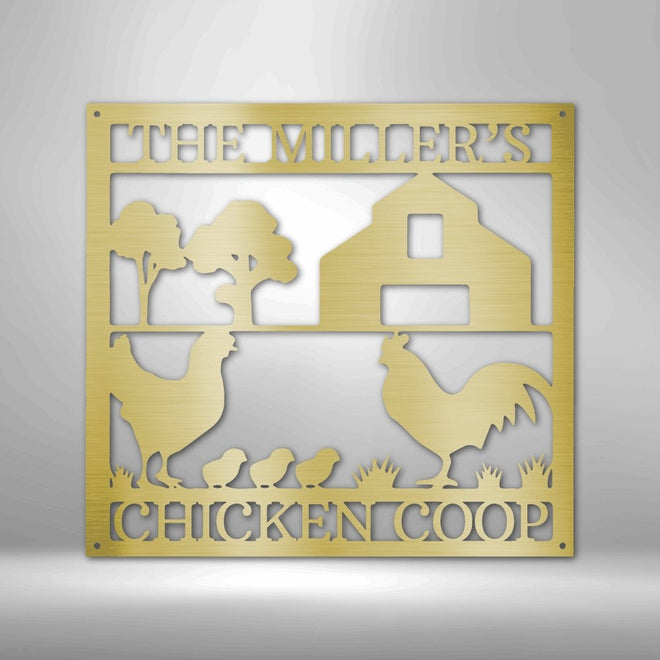 Chicken Coop Sign Personalized | Farmhouse World