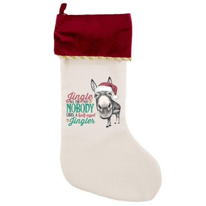 Christmas Stocking - Jingle All The Way | Farmhouse World