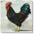 Cluck Kent Rooster Gallery Wrapped Canvas Wall Art - 5" to 48" Sizes | Farmhouse World