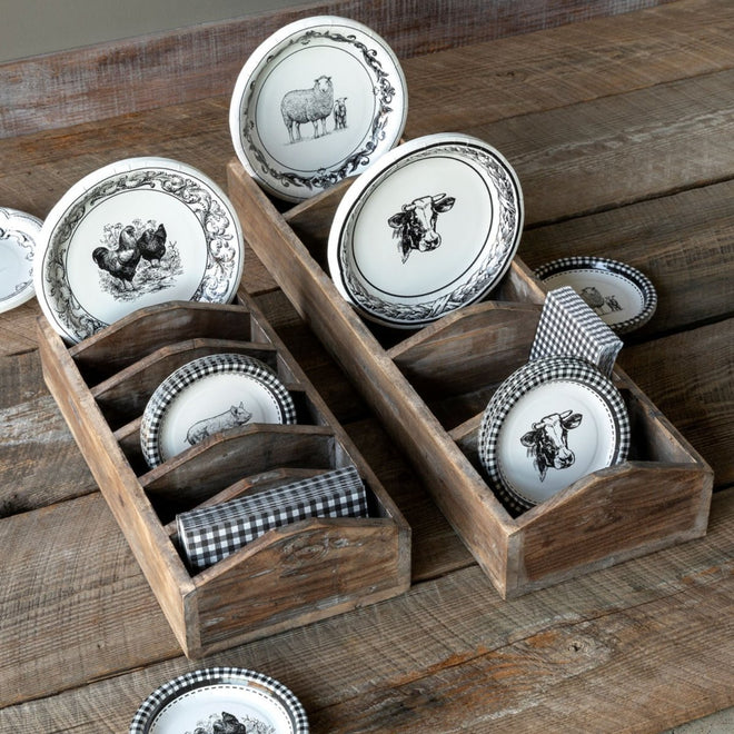 Cow Paper Plates - Dinner & Salad Dessert - 16 Pack | Farmhouse World