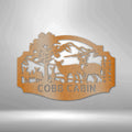 Custom Deer Family Metal Sign | Farmhouse World