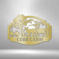 Custom Deer Family Metal Sign | Farmhouse World