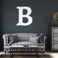 Custom Initial Block Style Metal Sign | Farmhouse World