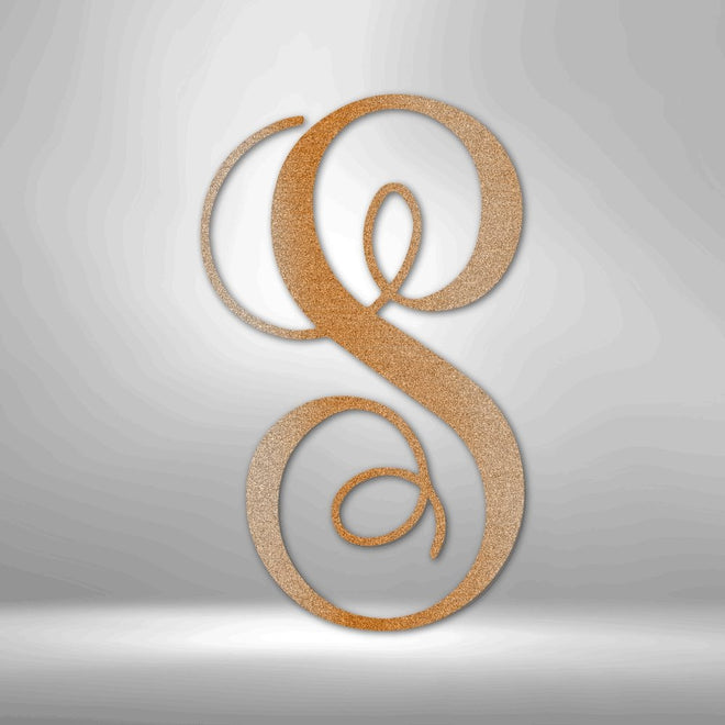 Custom Initial Monogram Metal Sign | Farmhouse World