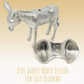 Decorative Cast Aluminum Donkey with Side Saddle Bowls Serving Dish | Farmhouse World