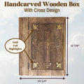 Decorative Wooden Bible Box | Farmhouse World