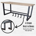 Denali Wood and Metal Organizer Wall Shelf | Farmhouse World