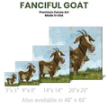 Fanciful Goat Gallery Wrapped Canvas Wall Art - 5" to 48" Sizes | Farmhouse World