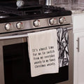 Fancy Christmas Anxiety - Funny Christmas Tea Towel | Farmhouse World