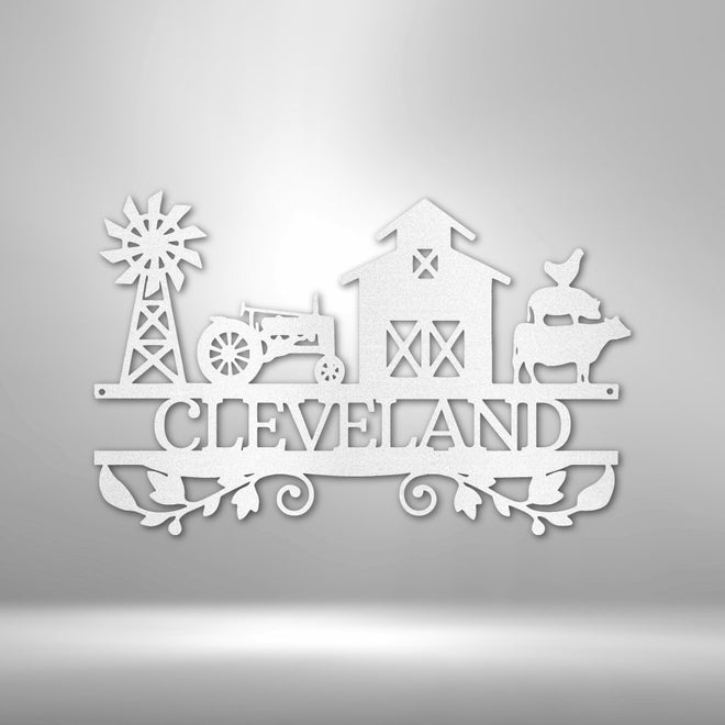 Farm Life Metal Sign Personalized | Farmhouse World