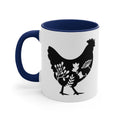 Floral Rooster Mug 11oz | Farmhouse World