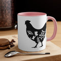 Floral Rooster Mug 11oz | Farmhouse World