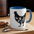 Floral Rooster Mug 11oz | Farmhouse World