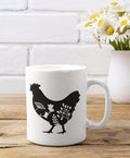 Floral Rooster Mug | Farmhouse World