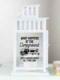 Funny Camping Lantern - White | Farmhouse World