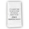 Funny Christmas Tea Towel - Fancy Christmas Anxiety | Farmhouse World