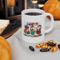 Funny Happy Hallothanksmas Coffee Lover Mug White 11oz | Farmhouse World