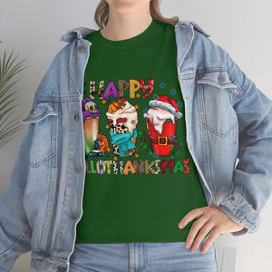 Funny Happy Hallothanksmas Coffee Lover Western Tee | Farmhouse World