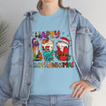 Funny Happy Hallothanksmas Coffee Lover Western Tee | Farmhouse World