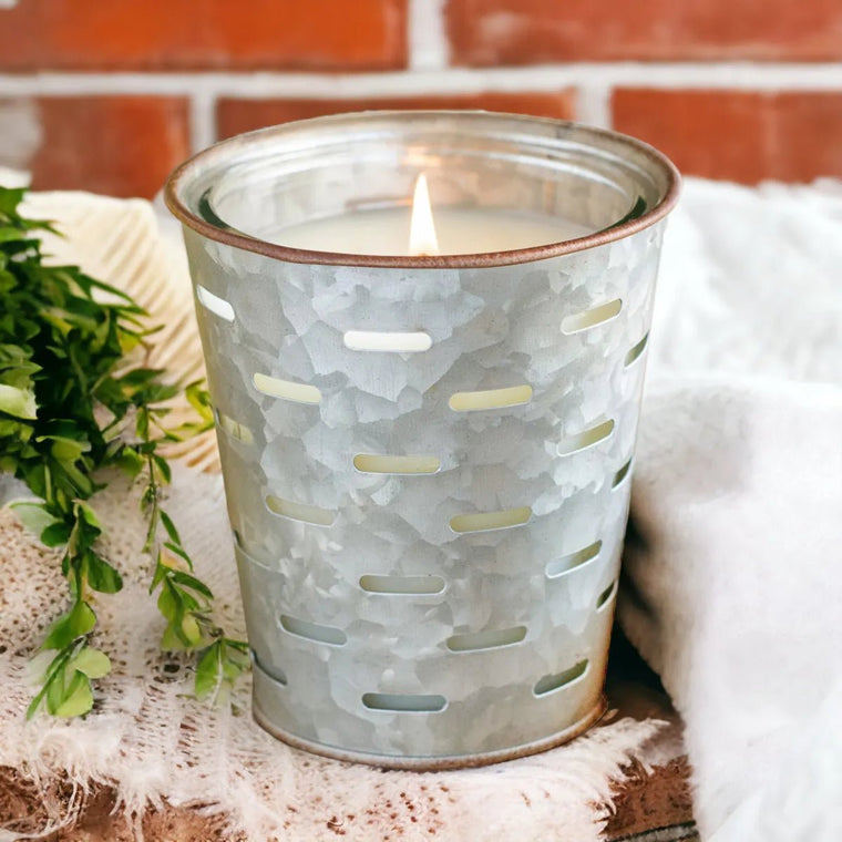 Gladys' Kitchen Olive Bucket Candle | Farmhouse World