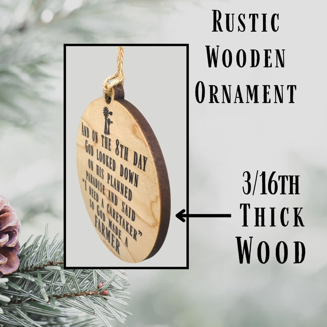 "God Made A Farmer" Ornament | Farmhouse World