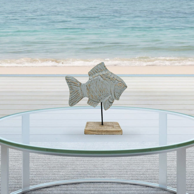 Handcarved Damsel Fish | Farmhouse World
