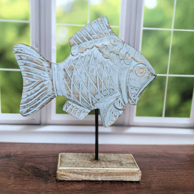 Handcarved Damsel Fish | Farmhouse World
