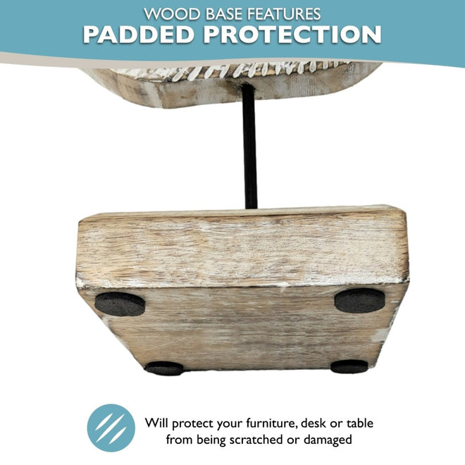 Handcarved Wooden Angel Fish Statue | Farmhouse World