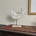 Handcarved Wooden Koi Fish Statue | Farmhouse World