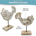 Handcarved Wooden Koi Fish Statue | Farmhouse World