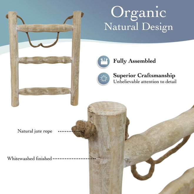 Hanging Ladder Towel Rack | Farmhouse World
