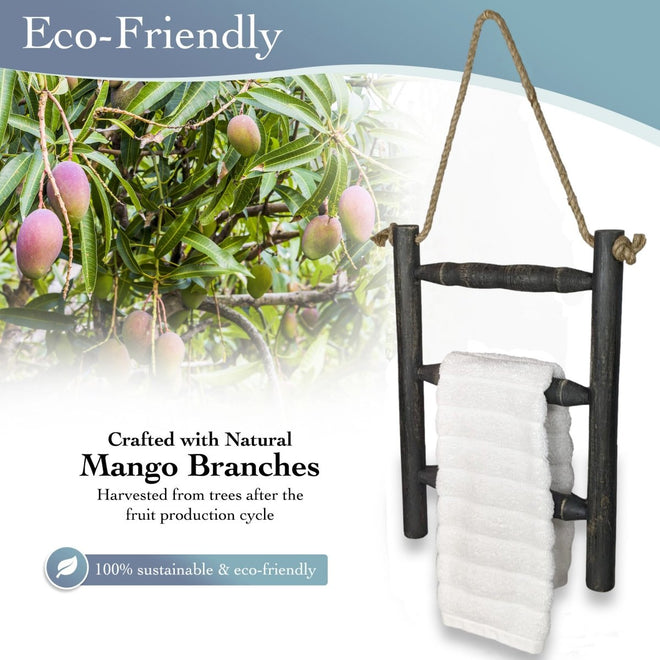 Hanging Ladder Towel Rack | Farmhouse World