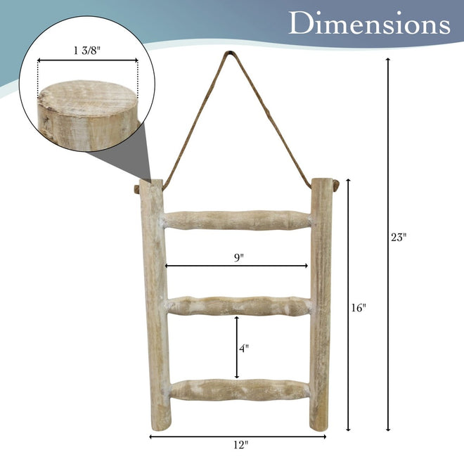 Hanging Ladder Towel Rack | Farmhouse World
