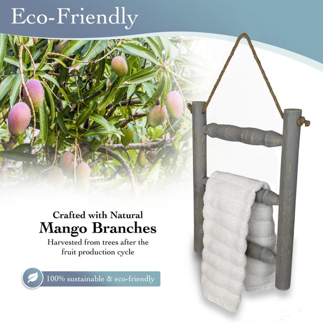 Hanging Ladder Towel Rack | Farmhouse World