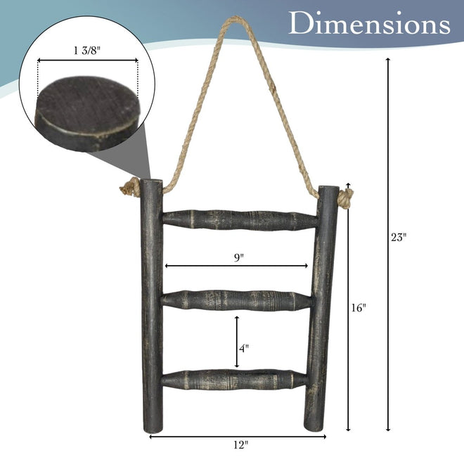 Hanging Ladder Towel Rack | Farmhouse World