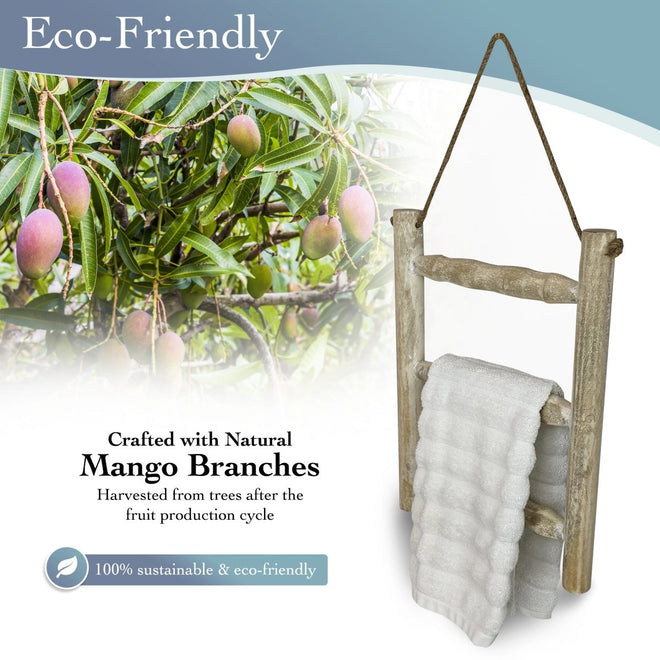 Hanging Ladder Towel Rack | Farmhouse World