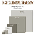 Inspirational Sparrow Canvas Art | Farmhouse World