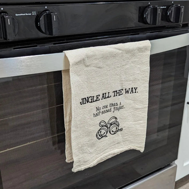 Jingle All The Way - Tea Towel | Farmhouse World