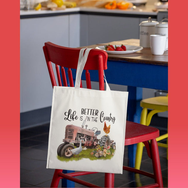 Life is Better in the Country Tote Bag | Farmhouse World
