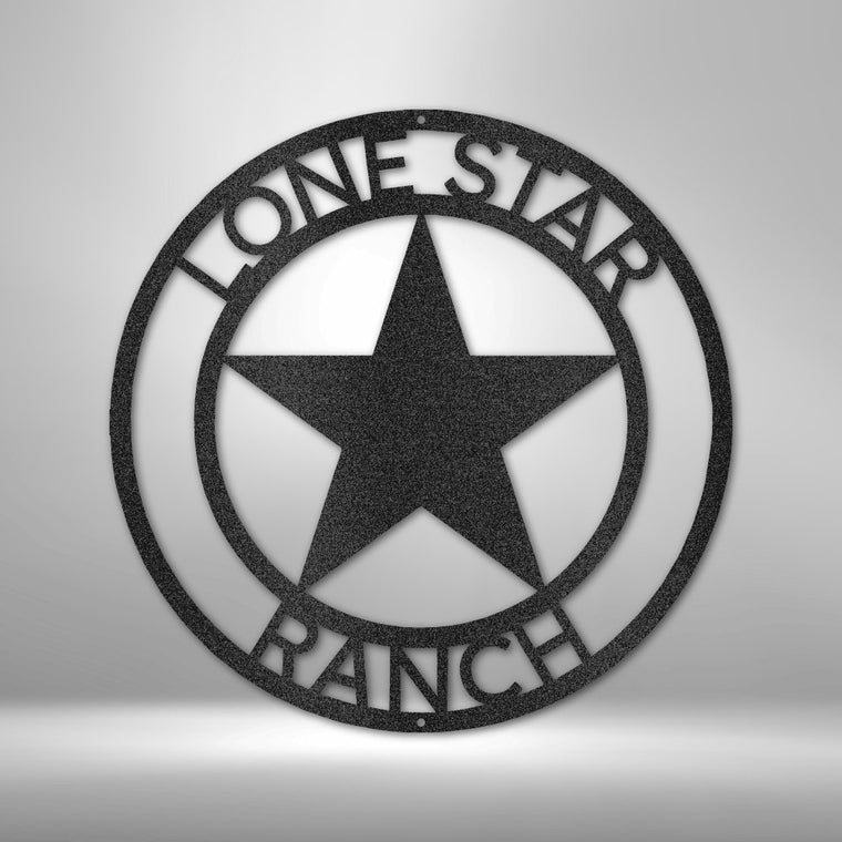 Lone Star Personalized Steel Sign | Farmhouse World