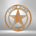 Lone Star Personalized Steel Sign | Farmhouse World