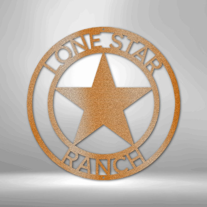 Lone Star Personalized Steel Sign | Farmhouse World