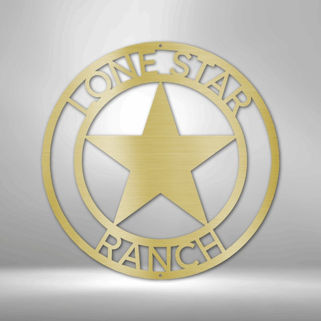 Lone Star Personalized Steel Sign | Farmhouse World