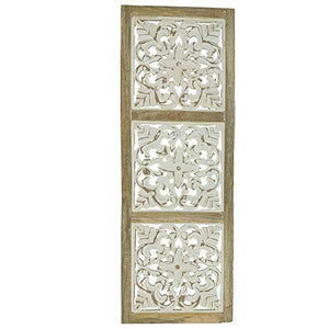 Mandala Wall Art – Hand-Carved Wall Decor Plaques – Wood Mandala Design Inspired by Moroccan Artist – Unique Boho Wall Art Sustainable Materials | Farmhouse World