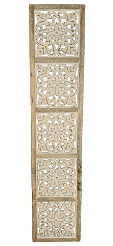 Mandala Wall Art – Hand-Carved Wall Decor Plaques – Wood Mandala Design Inspired by Moroccan Artist – Unique Boho Wall Art Sustainable Materials | Farmhouse World
