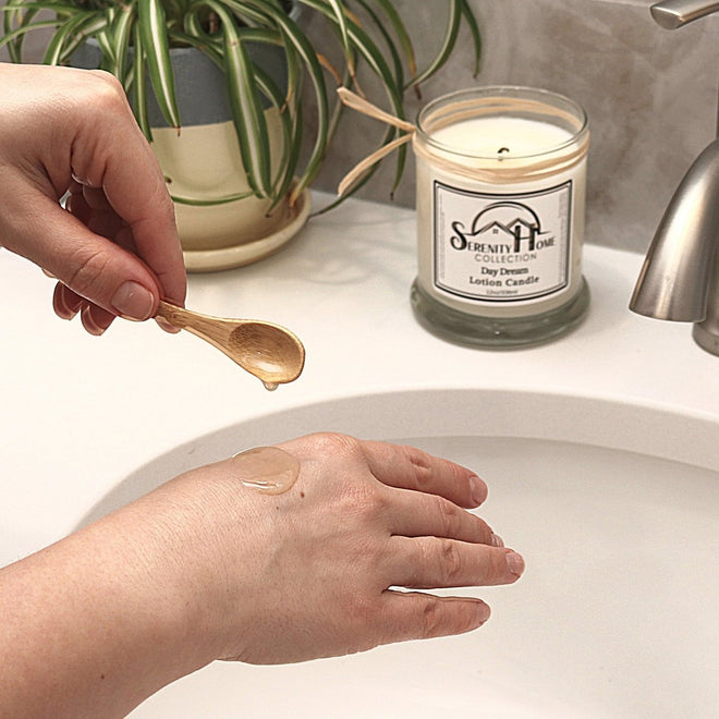 Massage Lotion Candle Infused with Essential Oils | Farmhouse World